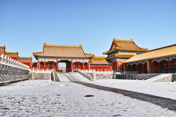 Forbidden City in winter