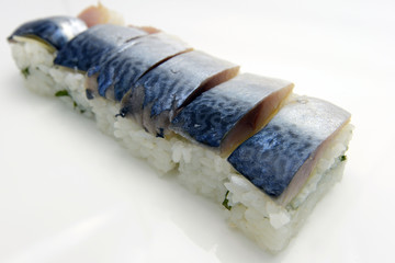 新鮮なサバ寿司