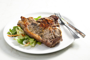 grilled T-bone steak