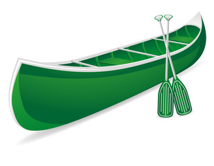 canoe vector illustration