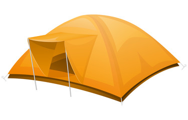 tourist tent vector illustration