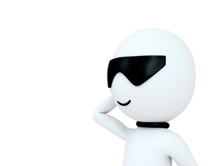 3d small people in confusion