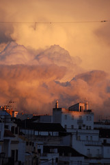 TORMENTA EN UN PUEBLO O CIUDAD 