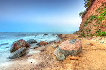 Fototapeta premium Orlowo cliff at Baltic sea in Poland
