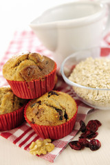 Delicious cranberry oatmeal muffins