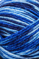 Blue wool yarn