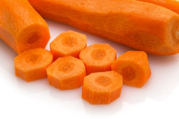   Rondelles de carottes.