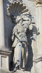 Weibliche Allegorie Gerechtigkeit (Justitia) Rathaus Harburg