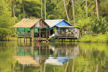 Stilt houses, Ream National Park, Cambodia