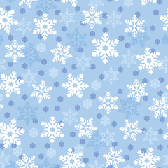 Snowflakes seamless pattern