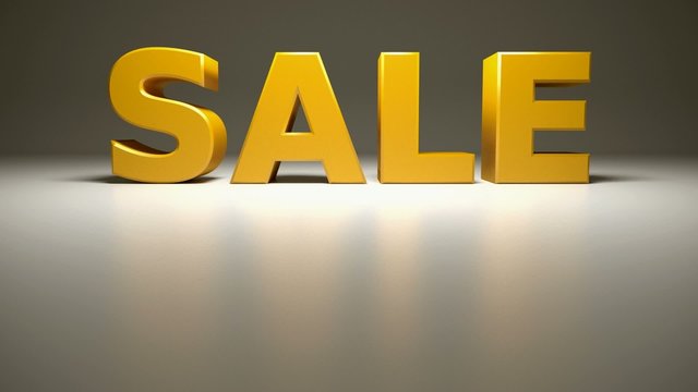 Sale in yellow