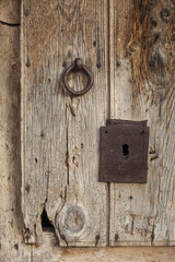 Old wooden door