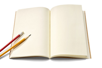 Notebook and pencil