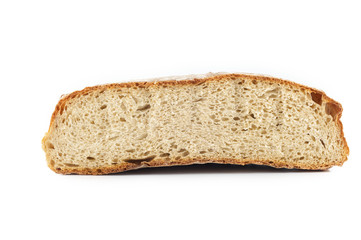 Halved rye bread