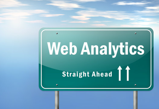 Highway Signpost "Web Analytics"