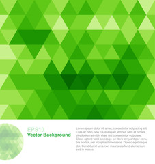 Fototapeta premium Green abstract geometrical background