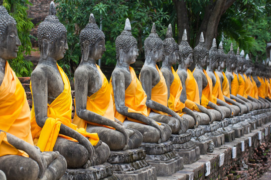 Wat Yai Chai Mongkhol in Ayuthaya province of Thailand