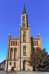 Fototapeta na wymiar Miasto Kościół Fürstenberg / Havel