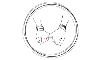 Man and Woman holding Hands