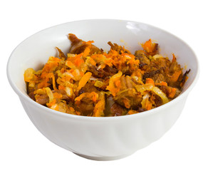 meat roast carrot isolated a on white background clipping path