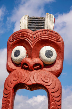 Maori Statue in Rotorua