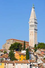 architecture of Rovinj, Croatia. Istria touristic attraction