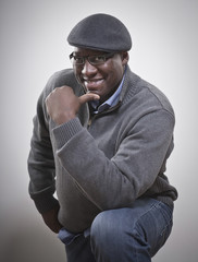 Portrait of a smiling young African American man