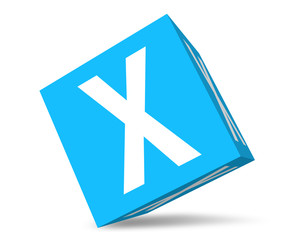 Obraz premium lettre x