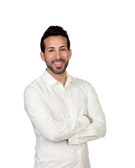 Young bearded businessman