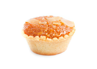 almonds  cupcakes isolate on the white background