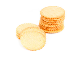 thin biscuit isolated on a white background