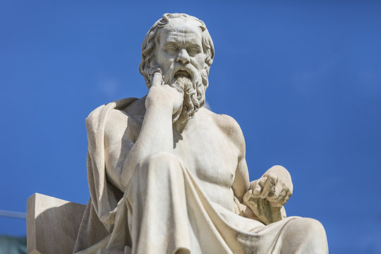 statue of Socrates from the Academy of Athens,Greece