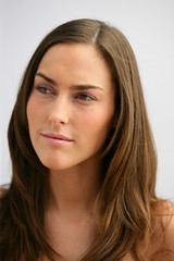 Fototapeta premium Woman with gorgeous brown hair