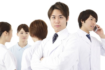 Fototapeta premium 医療イメージ,5人