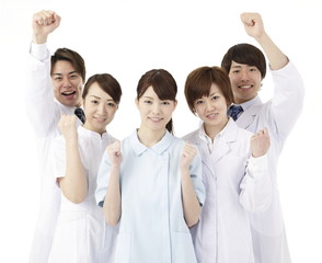 Fototapeta premium 医療イメージ,5人