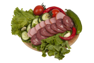 Sausage and vegetables