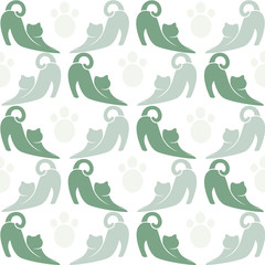 Wallpaper images of cat - vector, Illustrations