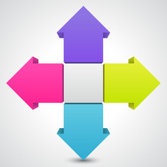 Vector template to your business project presentation