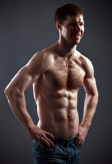 Fototapeta premium strong athletic man