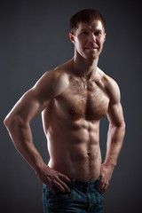 Fototapeta premium strong athletic man