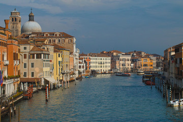 Fototapeta na wymiar Venedig Blick von der Ponte degli Scalzi