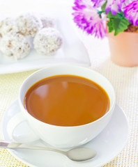 cocoa with candy