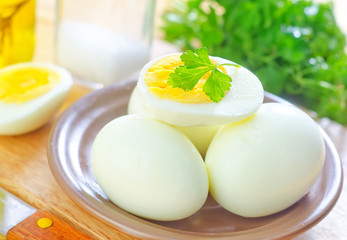 boiled eggs