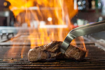 Foto auf Acrylglas Grill / Barbecue Steakgrill