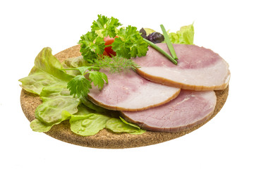 Bacon with vegetables