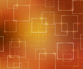Orange Abstract Squares Background