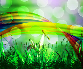 Obraz premium Fresh Abstract Rainbow Background