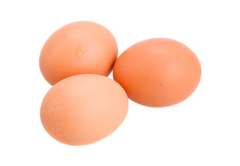 Fototapeta na wymiar raw brown eggs