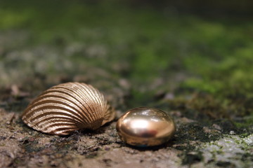 Gold pebbles