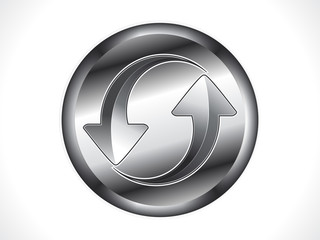 abstract metalic refresh home icon
